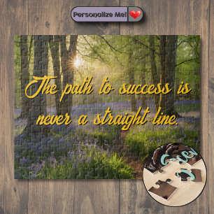 Passe deinen Forest Flowers Path Motivational an Puzzle