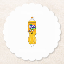 Passe fantastische, orangefarbene Limonade an Untersetzer