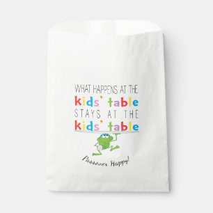 Pässe "The Kids'Table" Goodie-Gefälligkeitsbeute Geschenktütchen