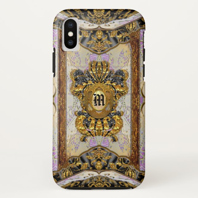 Passementerie Madeline Elegante Chic Monogram Case-Mate iPhone Hülle (Rückseite)