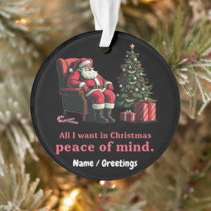 Passen Sie alles an, was ich für Weihnachten Woll Ornament