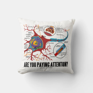 Passen Sie auf? Neuron Synapse Spaß Kissen
