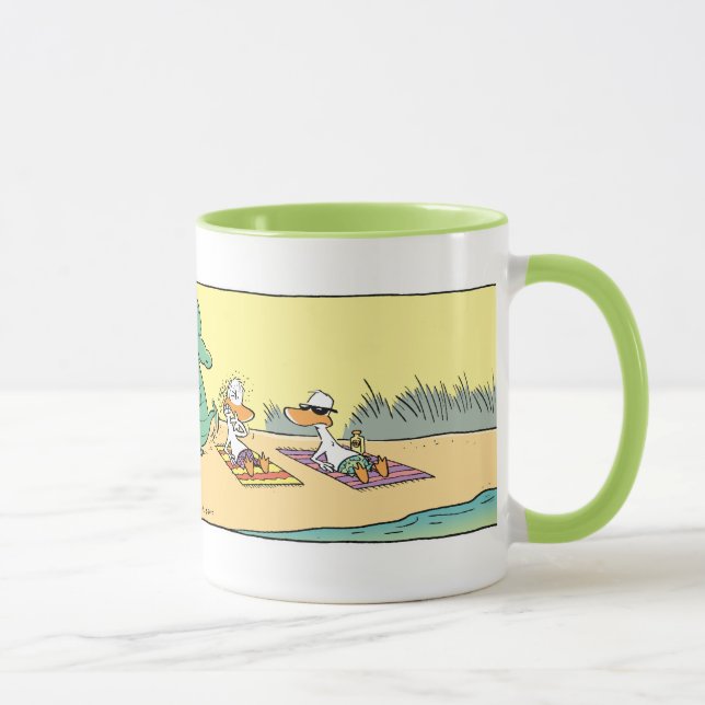 Passen Sie Croc von der lustigen Cartoon-Tasse auf Tasse (Rechts)
