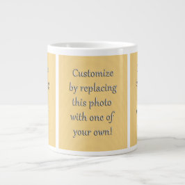 Passen Sie das an! Hinzufügen von Kunst oder Foto Jumbo-Tasse