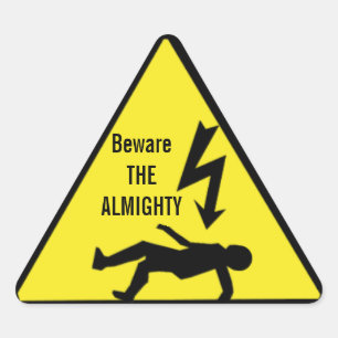 Passen Sie den ALLMÄCHTIGEN Aufkleber auf