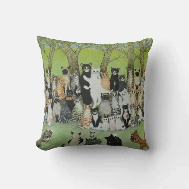 Passen Sie den Piepmatz auf Kissen (Vorderseite)