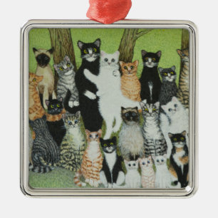 Passen Sie den Piepmatz auf Ornament Aus Metall