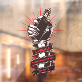 Passen Sie den Raucher- und Vape-Shop an kleine Un Fensteraufkleber