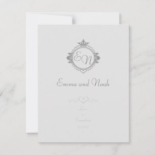 Passen Sie die Namen, Initialen und den Ausdruck L Feiertagskarte