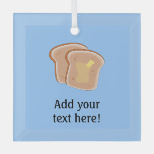 Passen Sie diese Toast-Grafik an Ornament Aus Glas