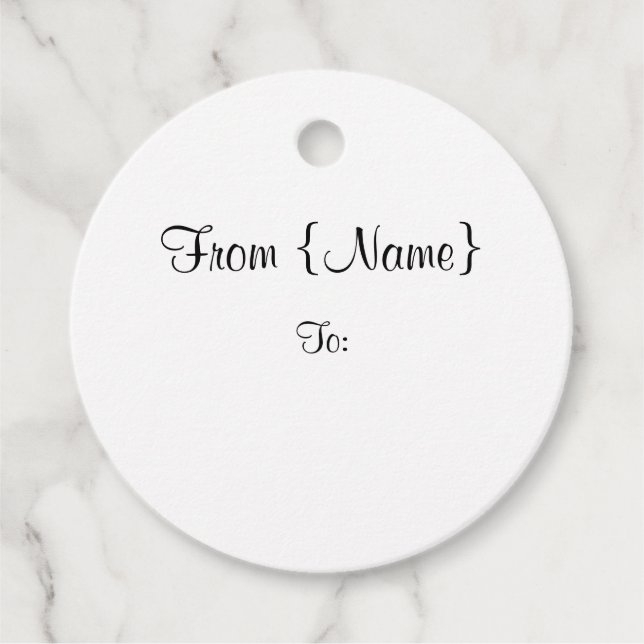 Passen Sie es an! Geschenkanhänger (Vorderseite)