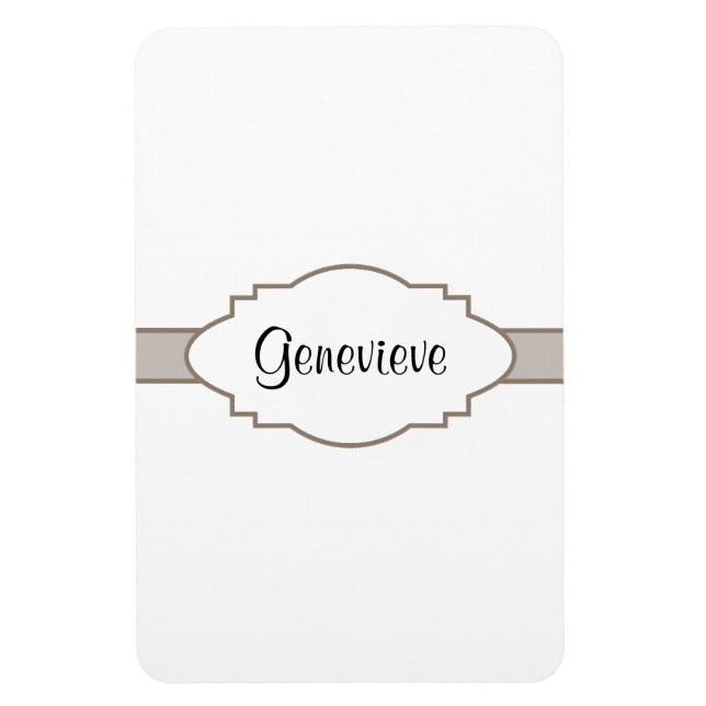 Passen Sie es an! Namensplakette Magnet (Vertikal)