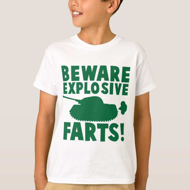 Passen Sie EXPLOSIVE FURZEN auf! T-Shirt (Vorderseite)