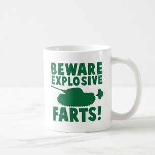 Passen Sie EXPLOSIVE FURZEN auf! Tasse