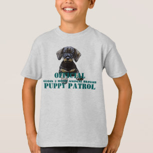 Passen Sie heraus, der Welpe auf, den Patrouille T-Shirt