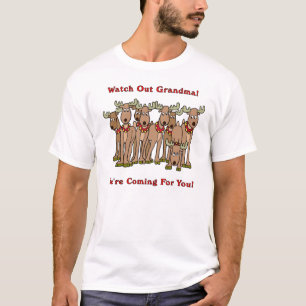 Passen Sie heraus Großmutter-Ren auf T-Shirt