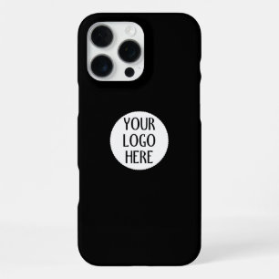 Passen Sie Ihr Schwarz-Weiß-Firmenlogo an iPhone 16 Pro Max Hülle