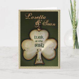 Passen Sie Ihre eigene Irish Wedding Card an Dankeskarte