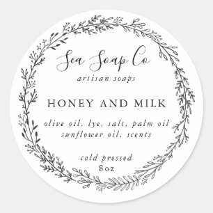 Passen Sie Ihre eigenen Seifenaufkleber an Runder Aufkleber