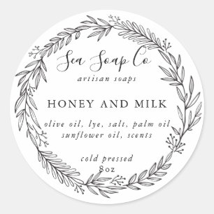 Passen Sie Ihre eigenen Seifenaufkleber an Runder Aufkleber