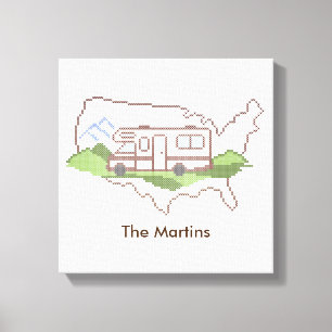 Passen Sie Ihre Straßenfahrt USA Canvas Print an Leinwanddruck