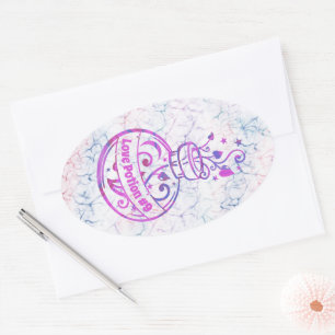 Passen Sie Ihre Taschenflasche an Oval Sticker an