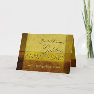Passen Sie Ihren eigenen Goldenen Jahrestag an Einladung