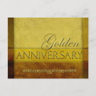 Passen Sie Ihren eigenen Goldenen Jahrestag an Postkarte