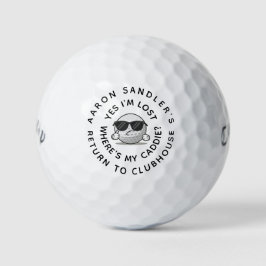 Passen Sie Ihren Namen auf Caddie Golf Ball Funny