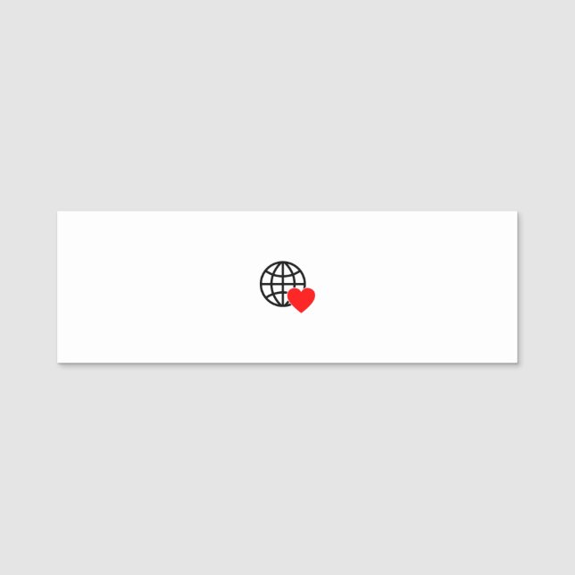 Passen Sie Ihren Nametag heute an! Namensschild (Vorderseite)