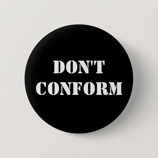 Passen Sie sich nicht an Button (Vorderseite)
