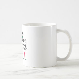 Passen Sie Socken-Monster auf Kaffeetasse