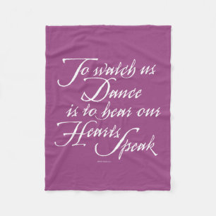 Passen Sie uns auf zu tanzen Fleecedecke