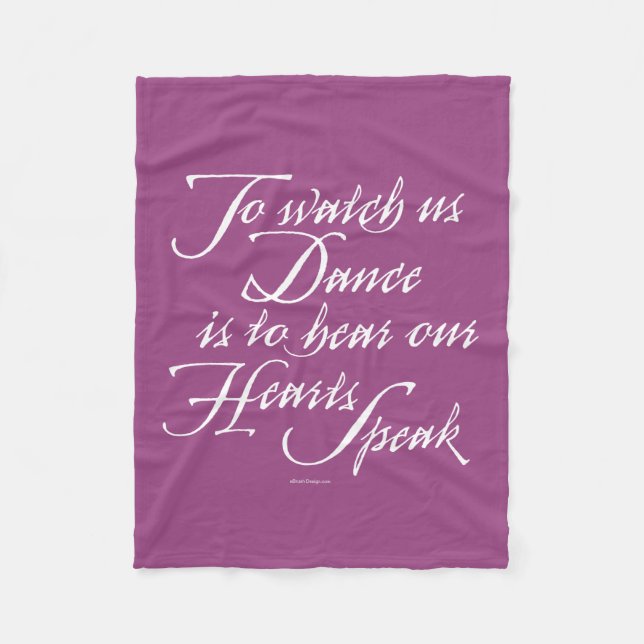 Passen Sie uns auf zu tanzen Fleecedecke (Vorderseite)