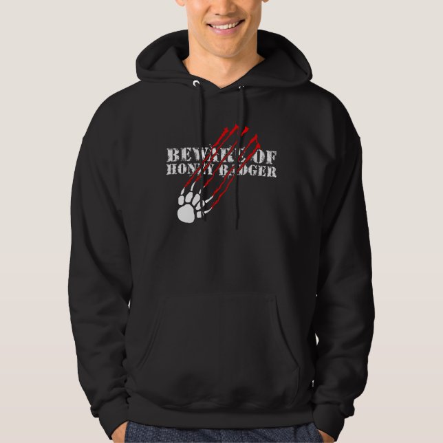 Passen Sie vom Honigdachs auf Hoodie (Vorderseite)