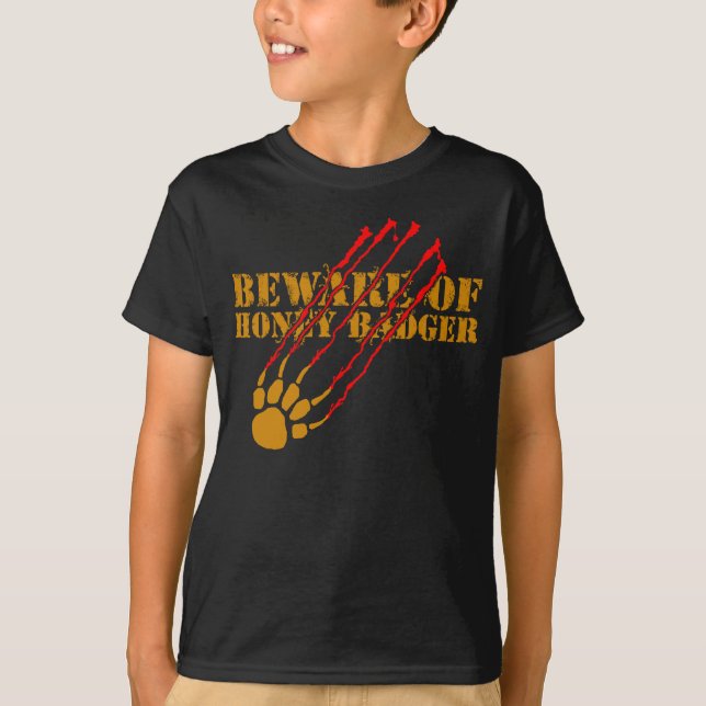 Passen Sie vom Honigdachs auf T-Shirt (Vorderseite)