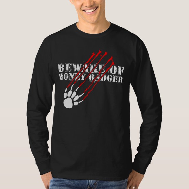 Passen Sie vom Honigdachs auf T-Shirt (Vorderseite)
