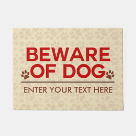 Passen Sie vom Hundegewohnheits-Text auf Fußmatte