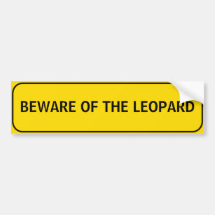 Passen Sie vom Leoparden auf Autoaufkleber