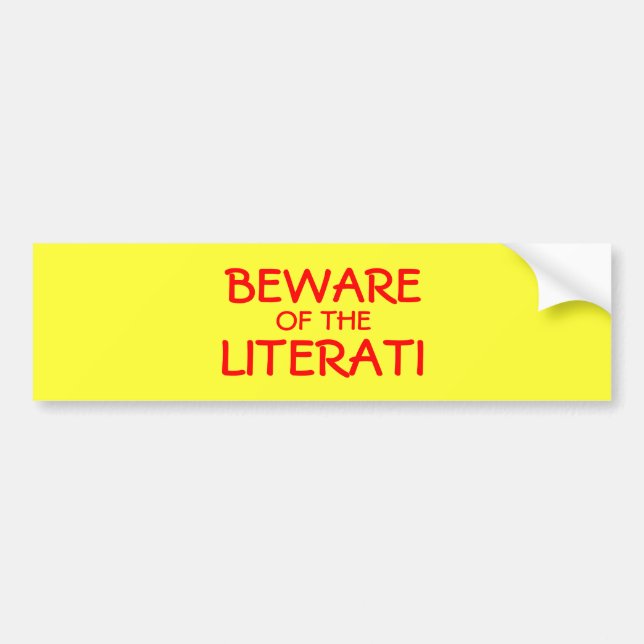 Passen Sie vom Literati auf Autoaufkleber (Vorne)