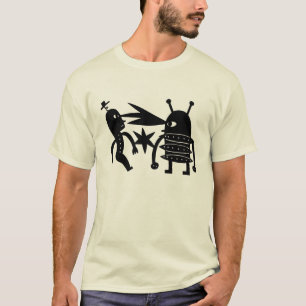Passen Sie vom Roboter auf T-Shirt