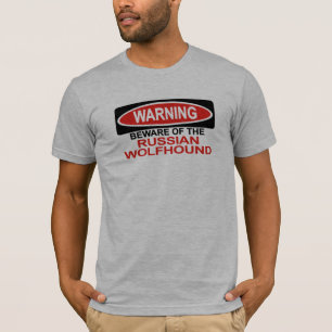 Passen Sie vom russischen Wolfhound auf T-Shirt