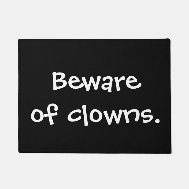 Passen Sie von den Clowns auf Fußmatte (Vorderseite)