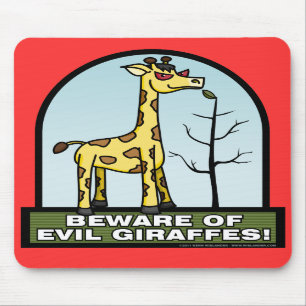 Passen Sie von den schlechten Giraffen Mousepad