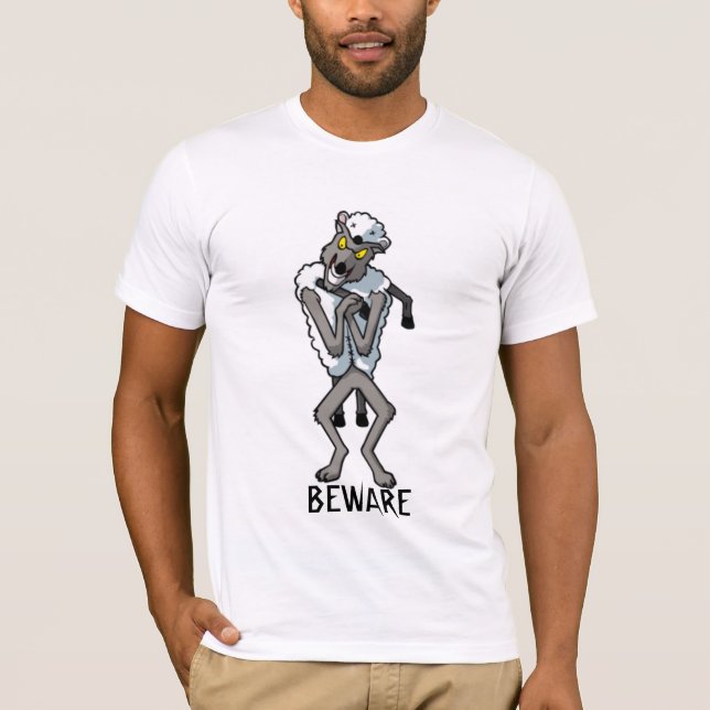 PASSEN Sie von den Wölfen IN DER SCHAF-KLEIDUNG T-Shirt (Vorderseite)