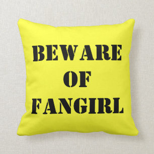 Passen Sie von Fangirl Kissen auf