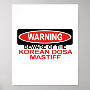 Passen Sie von Koreaner Dosa Mastiff auf Poster