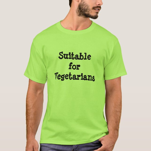 Passend für Vegetarier-grünen T - Shirt (Vorderseite)
