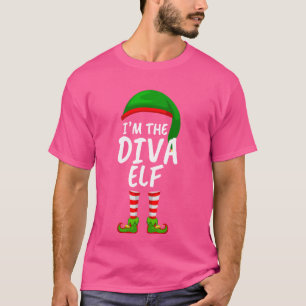 Passende Familie Ich bin der Diva-Elf Weihnachten T-Shirt