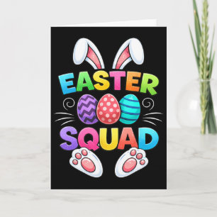 Passende Familie Oster-Squad Ostern Kinder Jungen Karte